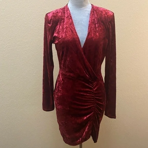 NWT Betsey Johnson Valentine Red Crush Velvet Dress M - Picture 8 of 13